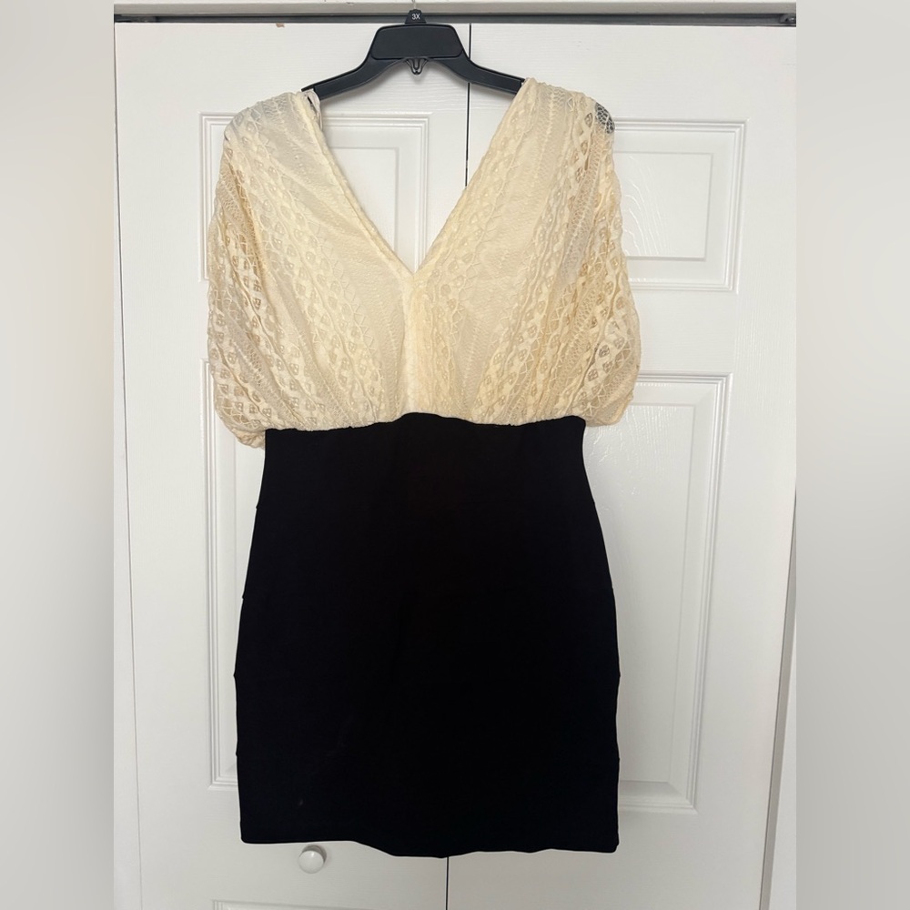 Elegant Lace V-Neck Dress